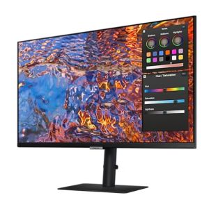 Монитор Samsung 27B800, 27" IPS LED, 60 Hz, 5 ms GTG, 3840x2160, 300 cd/m2, Flicker Free, PBP, PIP, USB-C 90W, 3xUSB 3.0, Display Port 1.4, 2xHDMI 2.2, Black