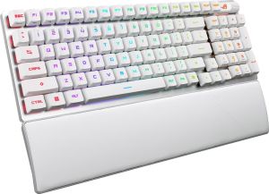 Клавиатура Asus ROG Strix Scope II 96 Wireless Gaming Keyboard, Tri-Mode Connection, Dampening Foam & Switch-Dampening Pads, Hot-Swappable Pre-lubed ROG NX Snow Mechanical Switches, PBT Keycaps, RGB-White