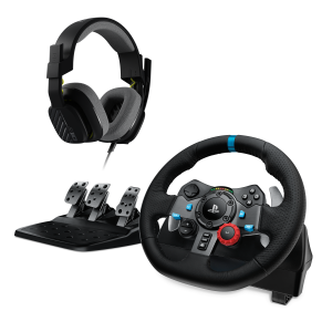 Racing Wheel Logitech Driving Force G29 PS3/PS4/PS5/PC combo with Gaming Headset Astro A10