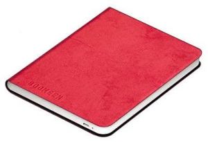 Husă din piele BOOKEEN Classic, pentru cititor de cărți electronice DIVA, 6 inch, magnet, Roșu
