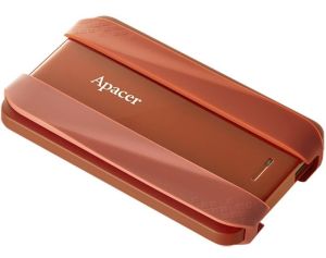 Твърд диск Apacer AC533, 1TB 2.5" SATA HDD USB 3.2 Portable Hard Drive Plastic / Rubber Garnet red