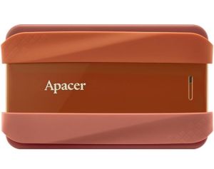 Твърд диск Apacer AC533, 2TB 2.5" SATA HDD USB 3.2 Portable Hard Drive Plastic / Rubber Garnet red