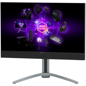 LORGAR 27MP1, UHD MiniLED Gaming Monitor Pro, 27'' (3840*2160) fast IPS flat monitor, black/milky grey