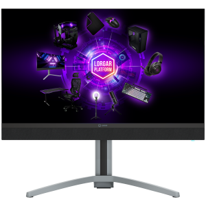 LORGAR 27MP1, UHD MiniLED Gaming Monitor Pro, 27'' (3840*2160) fast IPS flat monitor, black/milky grey