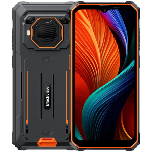 Blackview BV6200 Plus (6.56" HD+ 90Hz 8+256GB Unisoc T606 1.6GHz 16+2MP/13MP IP68/IP69K/MIL-STD-810H NFC 1100mAh+18W Fingerprint 438g Android 14 Orange)