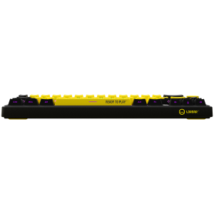 LORGAR KBP70MW, Wireless 65% Mechanical Gaming Keyboard Pro, Black/yellow, EN layout