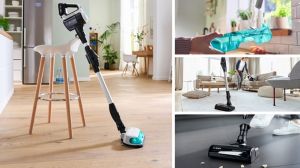 Прахосмукачка Bosch BCS71HYG1, Cordless Handstick Vacuum Cleaner, Unlimited 7, ProHygienic Aqua, 2in1 for wet & dry cleaning, White