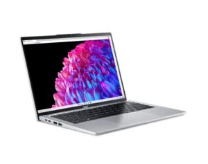 Лаптоп Acer Swift Go 14,SFG14-73-59KB, Intel Core Ultra 5,(up to 4.30GHz, 12MB), 14" 2.2K IPS (2240x1400) sRGB100% SlimBezel, 1*16GB LPDDR5X 6400MHz (1 slot free), 512GB PCIe NVMe SSD, Intel UMA, QHD Cam, WiFi 7, BT 6E, Backlit Kbd, No OS, Silver