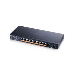 Комутатор ZyXEL XMG1915-10EP, 8-port 2.5GbE, 2 SFP+, 8 x PoE++ 130W Smart Switch, hybird mode, standalone or NebulaFlex Cloud