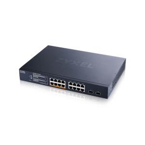 Комутатор ZyXEL XMG1915-18EP, 16-port 2.5GbE, 2 SFP+, 8 x PoE++ 180W  Smart Switch, hybird mode, standalone or NebulaFlex Cloud