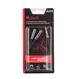 Адаптер Genesis 4-Pin Headset Premium Adapter For Ps4, Pc, Smartphones A20