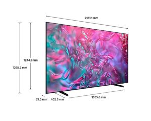 Televizor Samsung 98" 98DU9072 AI 4K UHD TV LED, SMART, 3xHDMI, 2xUSB, Wi-Fi 5, Bluetooth 5.2, negru