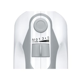 Миксер Bosch MFQ36460, Hand mixer, 450 W, White, includes bowl and stand