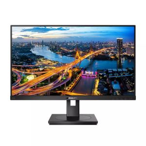 Monitor Philips 245B1, 23.8" IPS WLED, 2560x1440@75Hz, 4ms GtG, 250cd m/2, 1000:1, DCR 50M:1, Adaptive Sync, FlickerFree, Low Blue Mode, 2Wx2, Adjust, Pivo, Swivel, Pivo DVI, HDMI, DP, hub USB