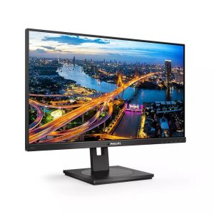 Monitor Philips 245B1, 23.8" IPS WLED, 2560x1440@75Hz, 4ms GtG, 250cd m/2, 1000:1, DCR 50M:1, Adaptive Sync, FlickerFree, Low Blue Mode, 2Wx2, Adjust, Pivo, Swivel, Pivo DVI, HDMI, DP, hub USB