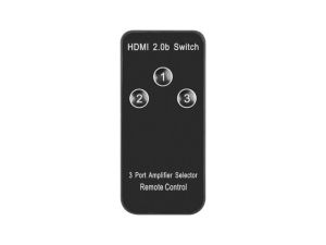 Adapter Lanberg Video Switch 3x HDMI + Micro USB port + Remote Controller, black