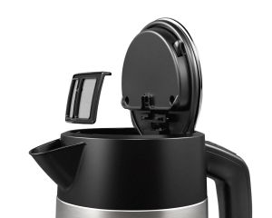 Електрическа кана Bosch TWK4P440, Kettle, DesignLine, 2000-2400 W, 1.7 l,  OneCup function, Stainless steel