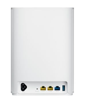 Меш система Asus Mesh WiFi, ZenWiFi AX Hybrid XP4 1PK, AX1800 + AV1300, Dual-Band, coverage up to 260m2, Quad-Core 1.2GHz CPU, 256MB/512MB Flash/RAM, Gigabit, AiProtection Pro, Adaptive QoS, VPN server/client, IPTV, OFDMA, Beamforming, AiMesh, White