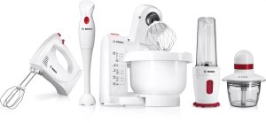 Миксер Bosch MFQP1000, Hand mixer, YourCollection, 300 W, 2 speeds plus turbo function, instant start/turbo, white