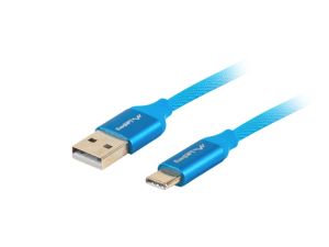 Cablu Lanberg USB-C(M) -> cablu USB-A (M) 2.0 0,5 m, albastru QC 3.0 premium