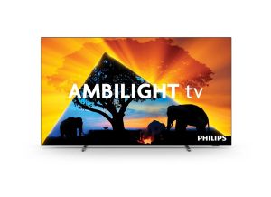 Телевизор Philips 55OLED769/12 , 55" UHD 4K OLED 120Hz Ultra-low lag, 3840x2160, DVB-T/T2/T2-HD/C/S/S2, Ambilight 3, HDR10+, Titan OS, Dolby Vision, Atmos, DTS Play-Fi, P5 Perfect/Al, BT 5.2, 4*HDMI, G-Sync, VRR, Free Sync, 2* USB, 802.11ac, Lan, 20W RMS