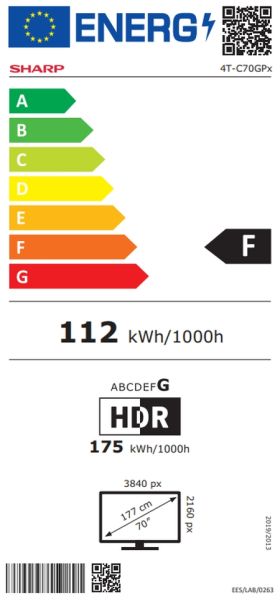 Television Sharp 70GP6260E, 70