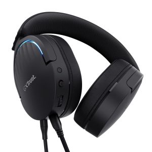Headphones TRUST TRUST GXT490 Fayzo 7.1 USB Headset Black