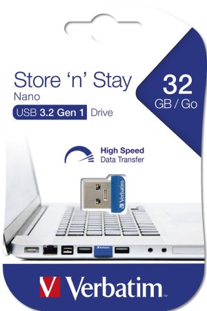 Stick de memorie Verbatim USB 3.0 Nano Store 'N' Stay 32GB
